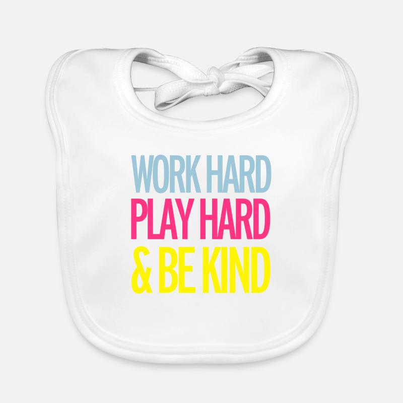 Work Hard Bavoir bio Bébé