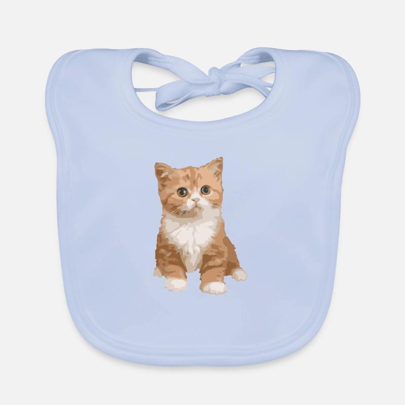 chat - chat Bavoir bio Bébé