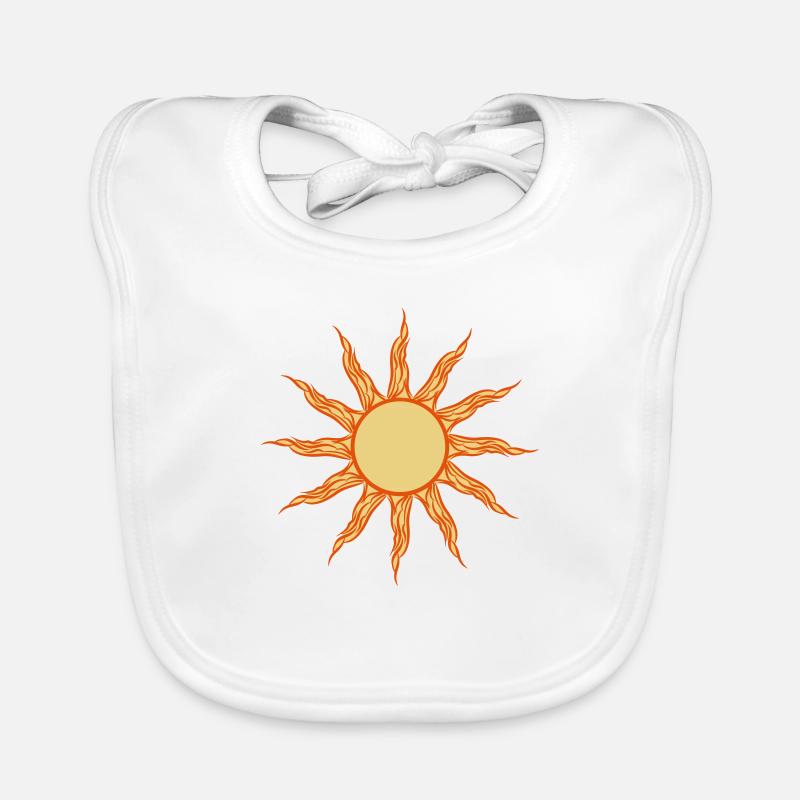 sun rays sun Organic Baby Bibs