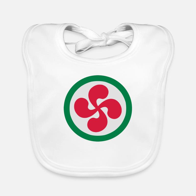 Croix Basque Euskadi Bavoir bio Bébé