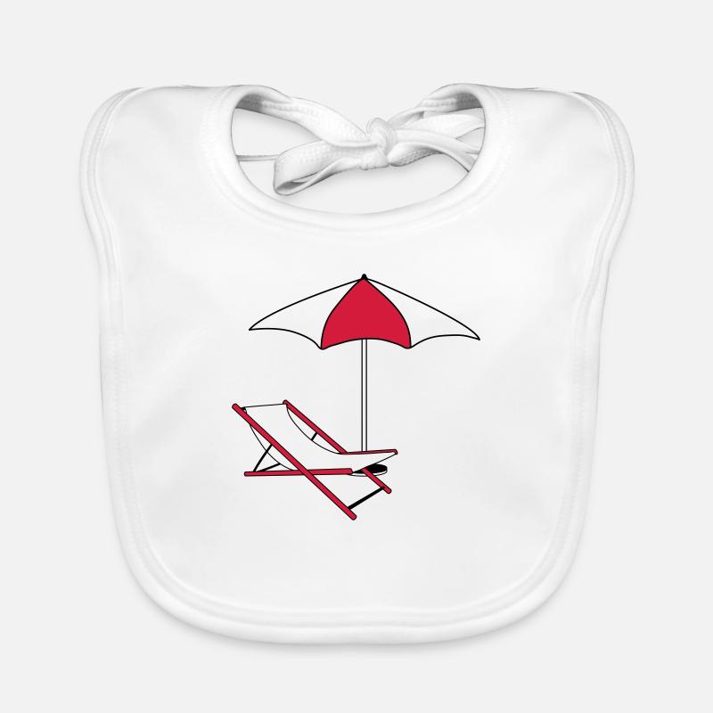 parasol parasol transat chaise de plage vacances Bavoir bio Bébé