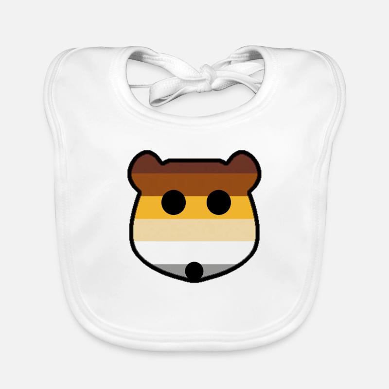 Ours gay - Bavoir bio Bébé - blanc