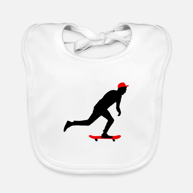 Skateboarding Bavoir bio Bébé