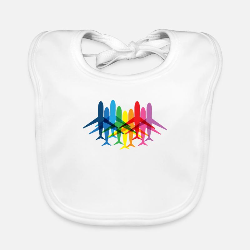 Pilot airplane gift idea Organic Baby Bibs