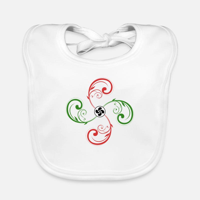 Croix Basque design Bavoir bio Bébé