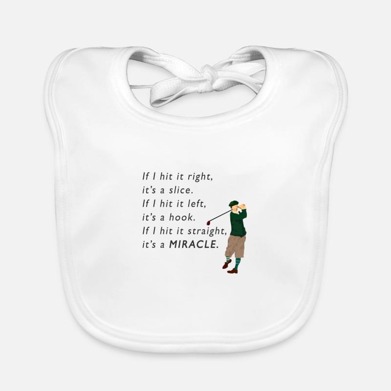 Devis de golf amusant pour les golfeurs Bavoir bio Bébé