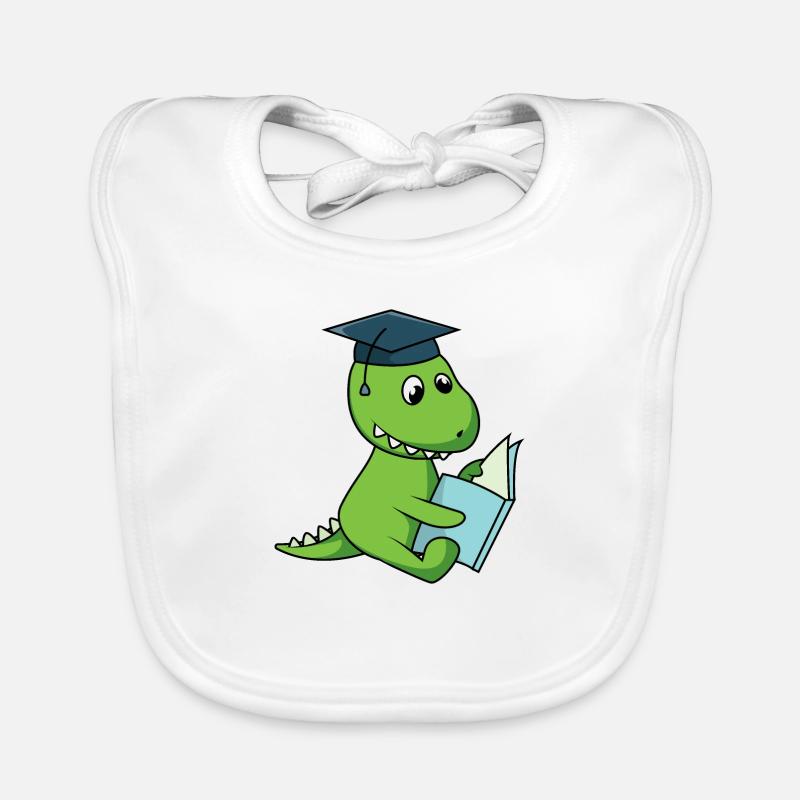 Inquisitive Dr. T. Rex Organic Baby Bibs