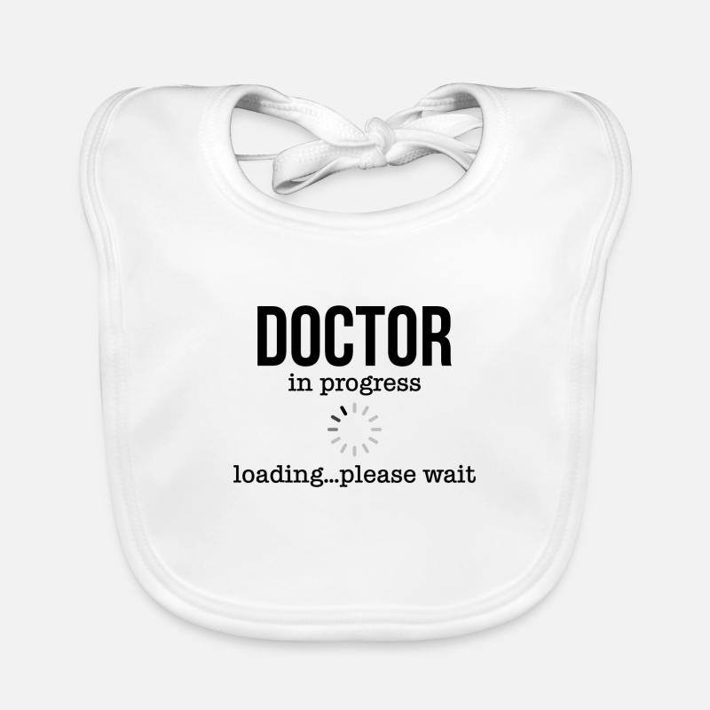 Doctor in progress loading please wait Gift Organic Baby Bibs