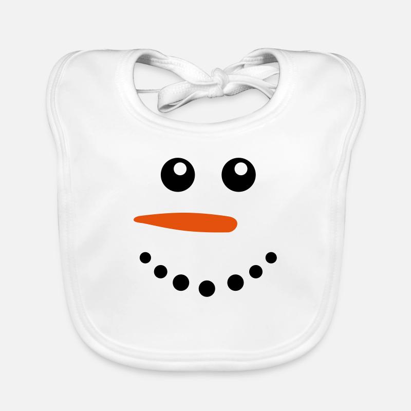 bonhommes de neige Bavoir bio Bébé