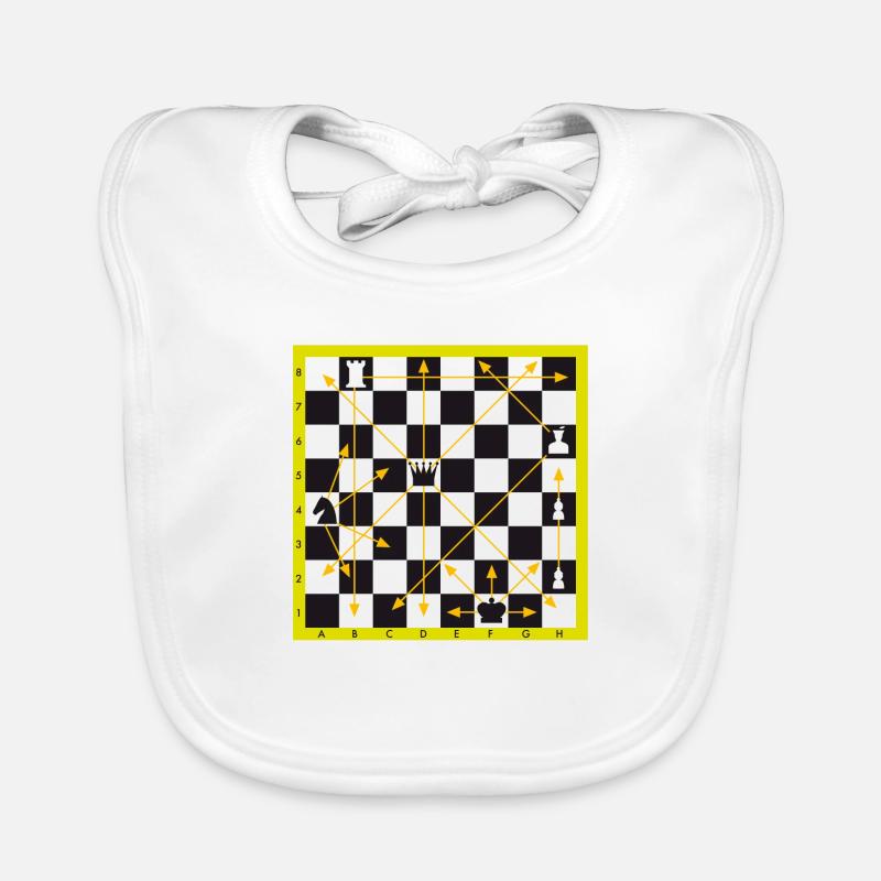 échiquier Bavoir bio Bébé