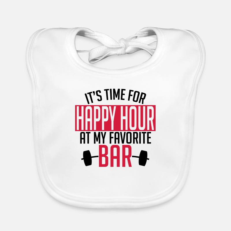 it's time for happy hour at my favorite bar A 2c Organic Baby Bibs