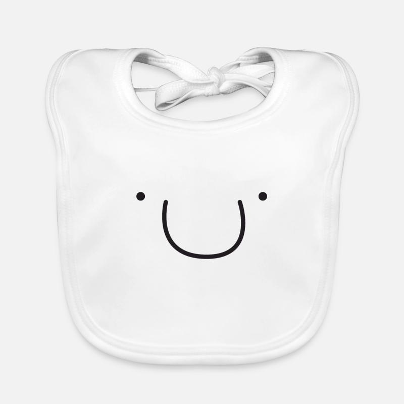 Visage souriant mignon Bavoir bio Bébé