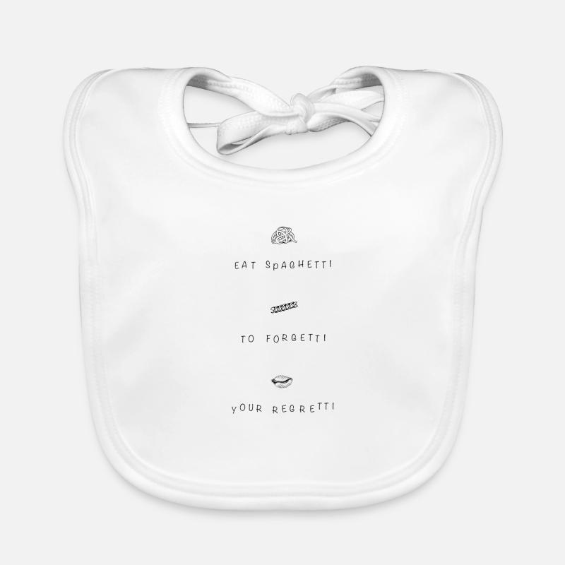 Manger des spaghettis Bavoir bio Bébé