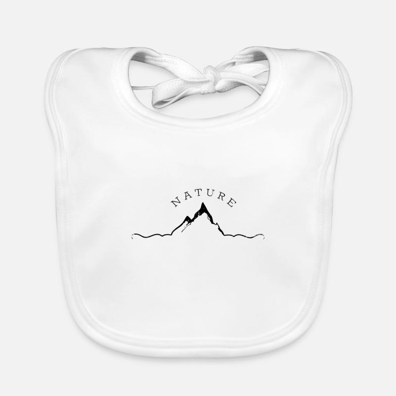 nature - Bavoir bio Bébé - blanc