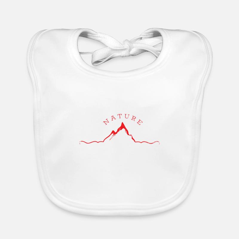 nature - Bavoir bio Bébé - blanc