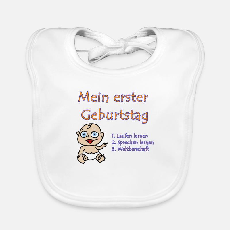 First birthday Organic Baby Bibs