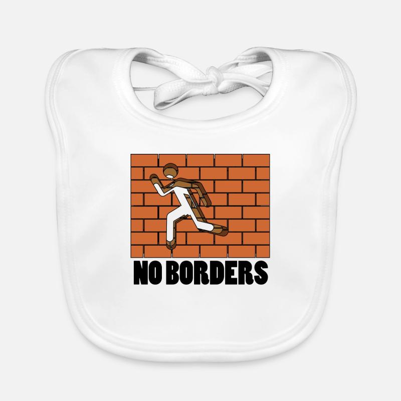 pas de frontières Bavoir bio Bébé