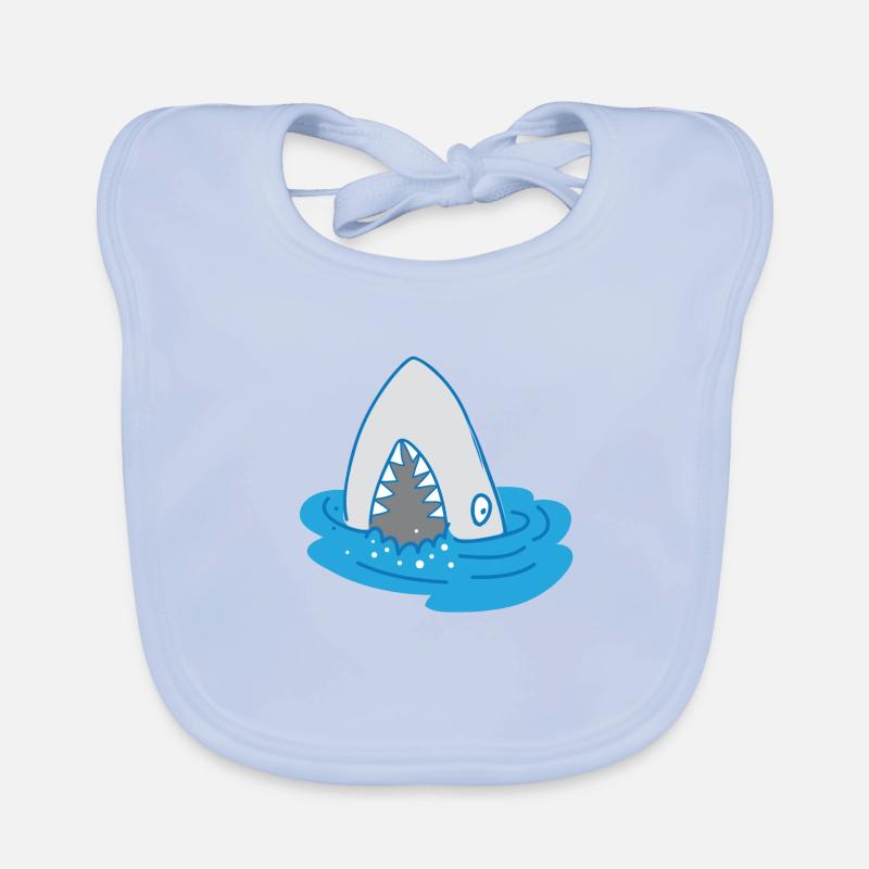 requin à bouche ouverte Bavoir bio Bébé