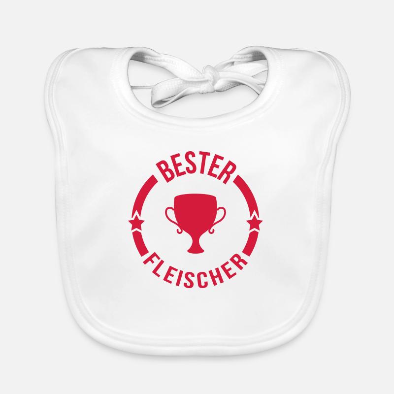 Fleischer Fleischerin Metzger Fleisch Kochen BBQ Baby Bio-Lätzchen