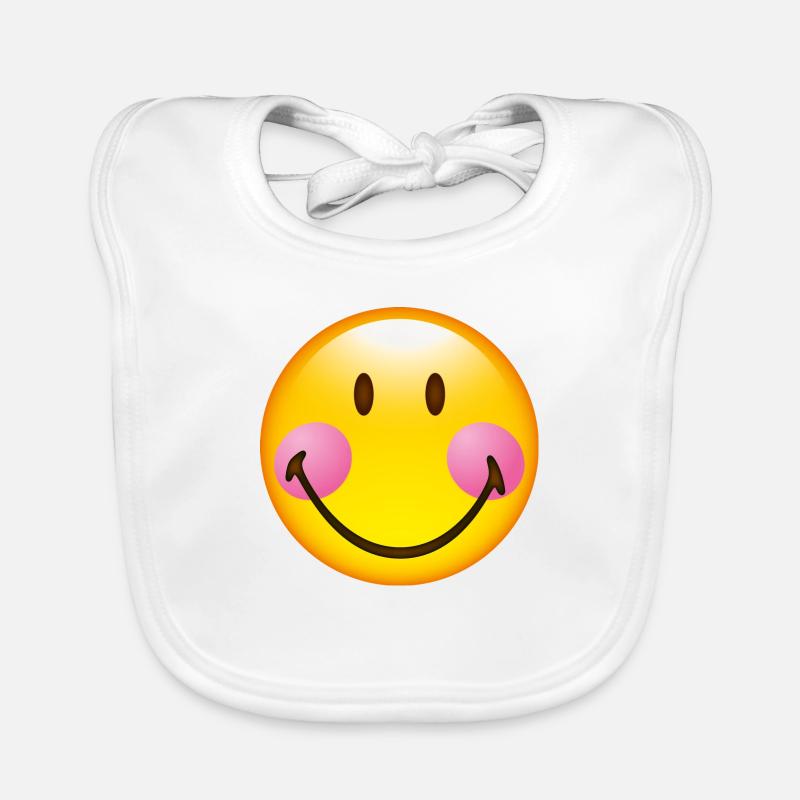 Smiley Glossy Blush Baby Bio-Lätzchen