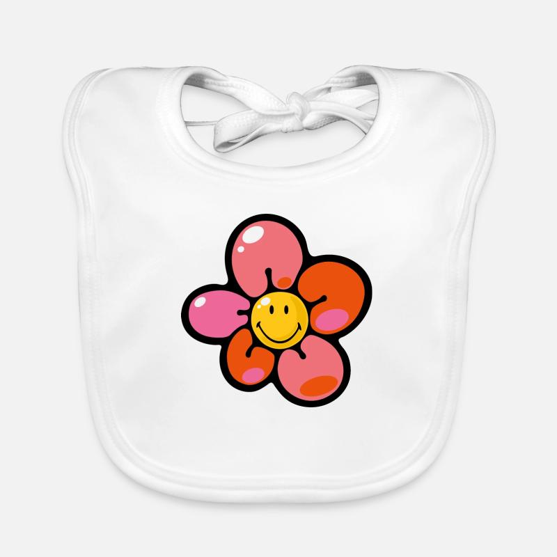 Smiley Pansy Baby Bio-Lätzchen