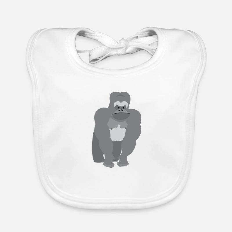 Great ape ridgeback Gorilla Organic Baby Bibs