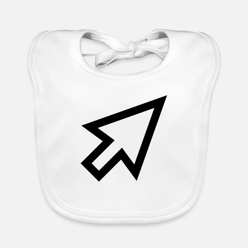 Mouse Cursor Organic Baby Bibs