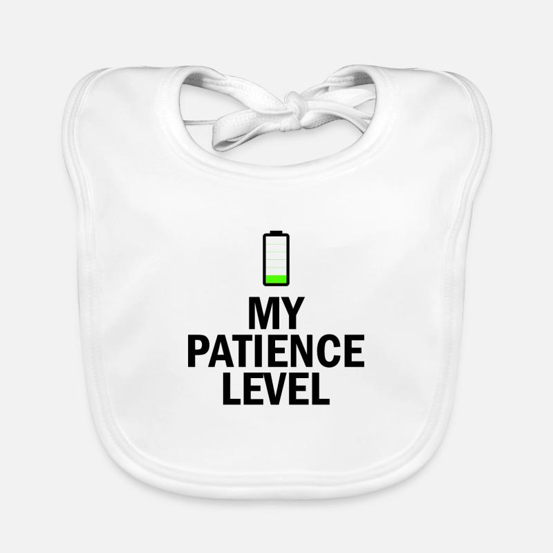 MON NIVEAU DE PATIENCE Bavoir bio Bébé