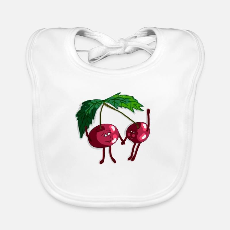 Cherry Organic Baby Bibs