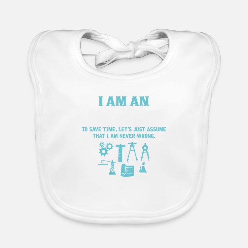 I Am An Engineer... Organic Baby Bibs