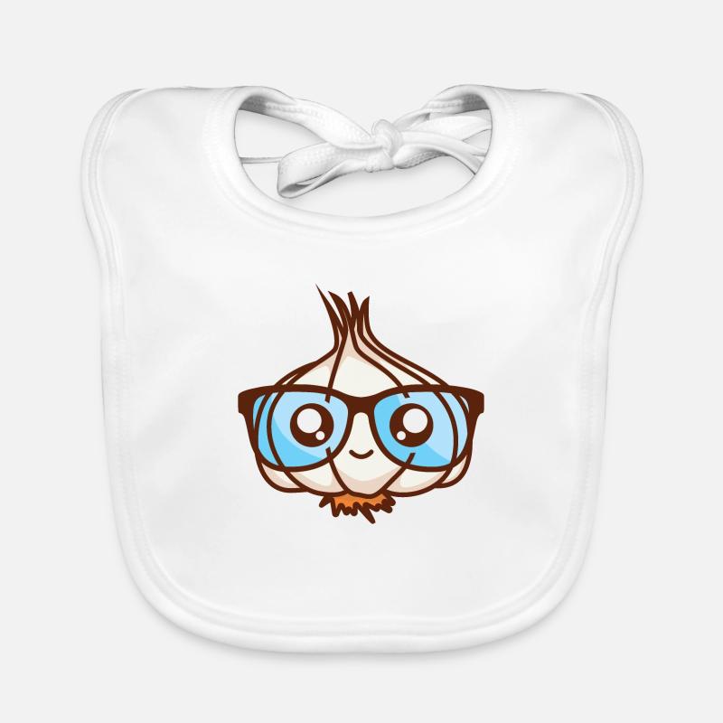 Garlic makes you smart Organic Baby Bibs