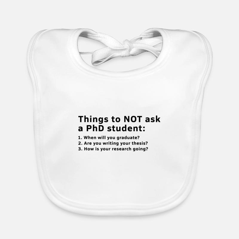 Things to ask for PhD student gift Organic Baby Bibs