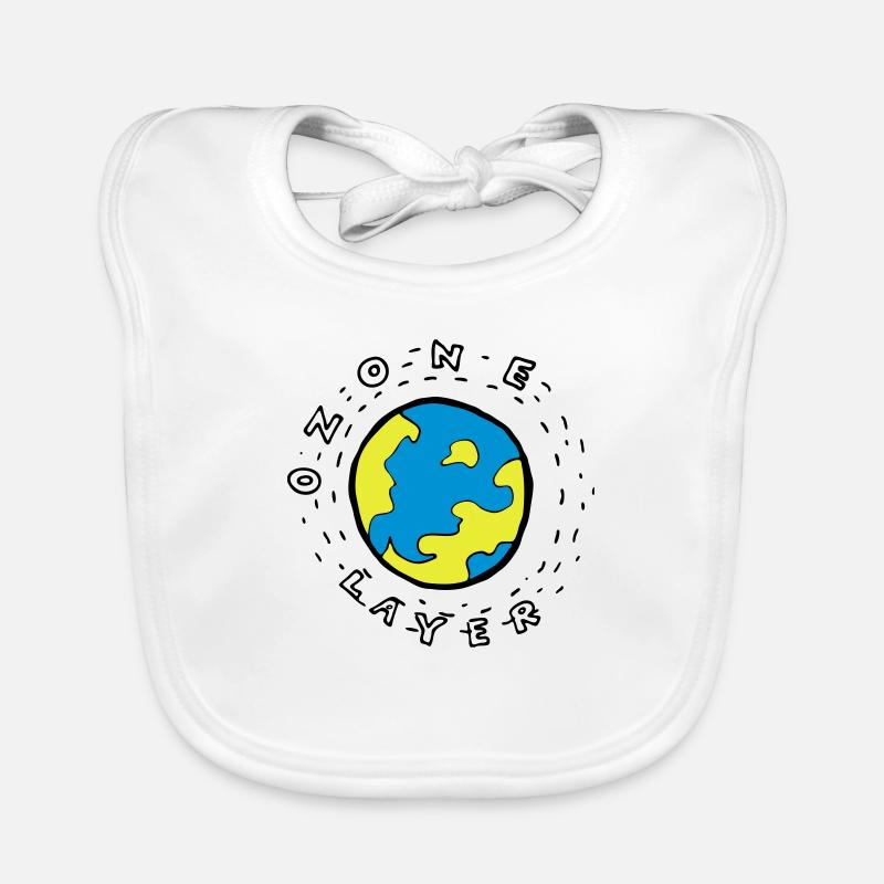 Earth's Ozone Layer Drawing Organic Baby Bibs