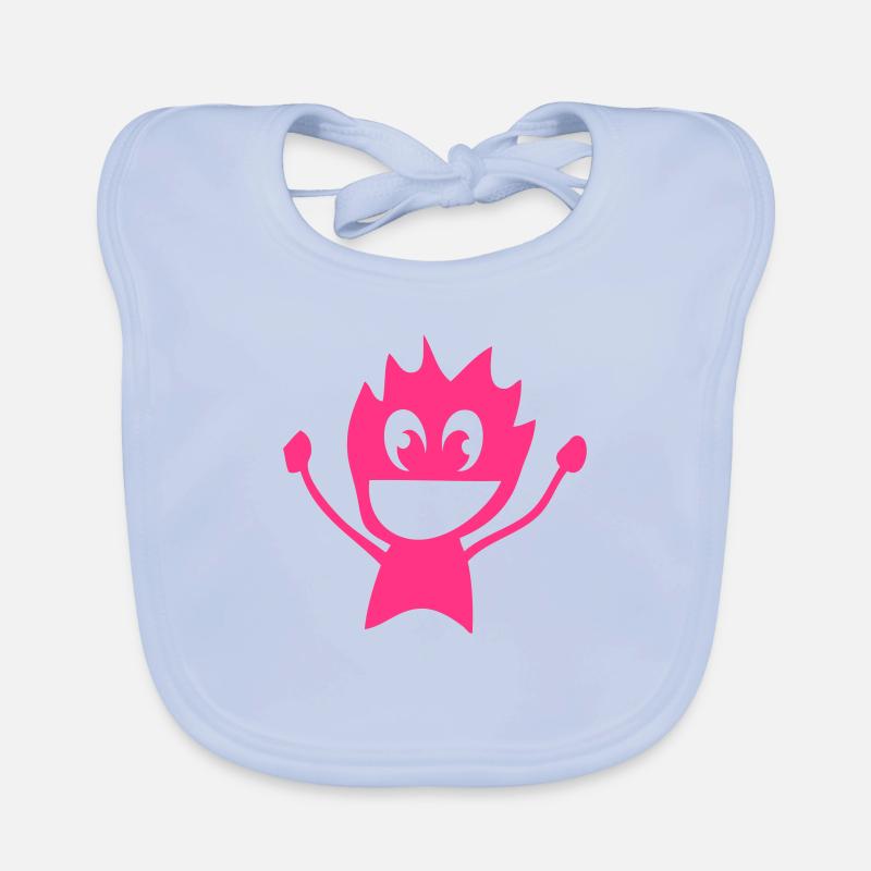 Character funny smile 2 Organic Baby Bibs