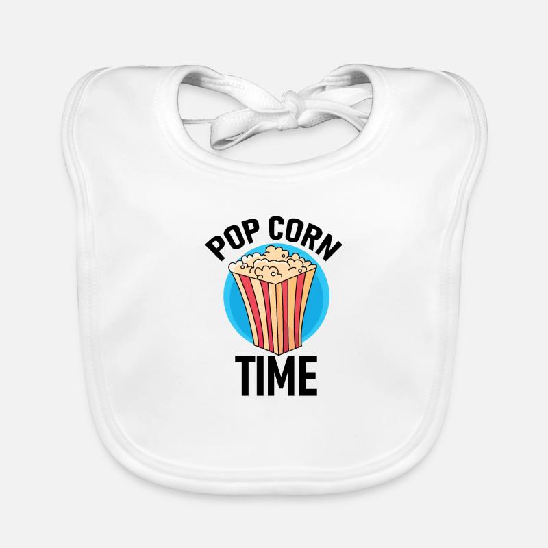 Popcorn Time! Organic Baby Bibs