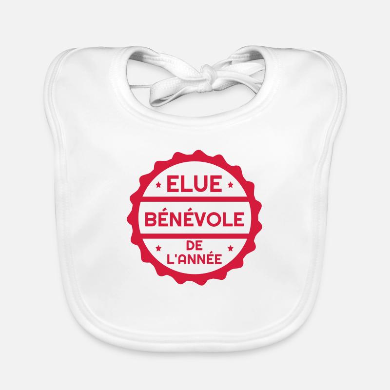 Volunteer Humanitarian Freiwilliger Bénévole Organic Baby Bibs