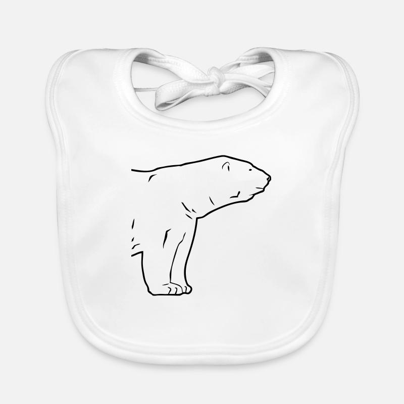 Polar Bear - Eisbär Baby Bio-Lätzchen