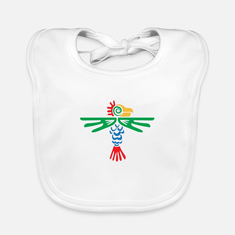 Aztec symbol eagle tribal design gift idea Organic Baby Bibs