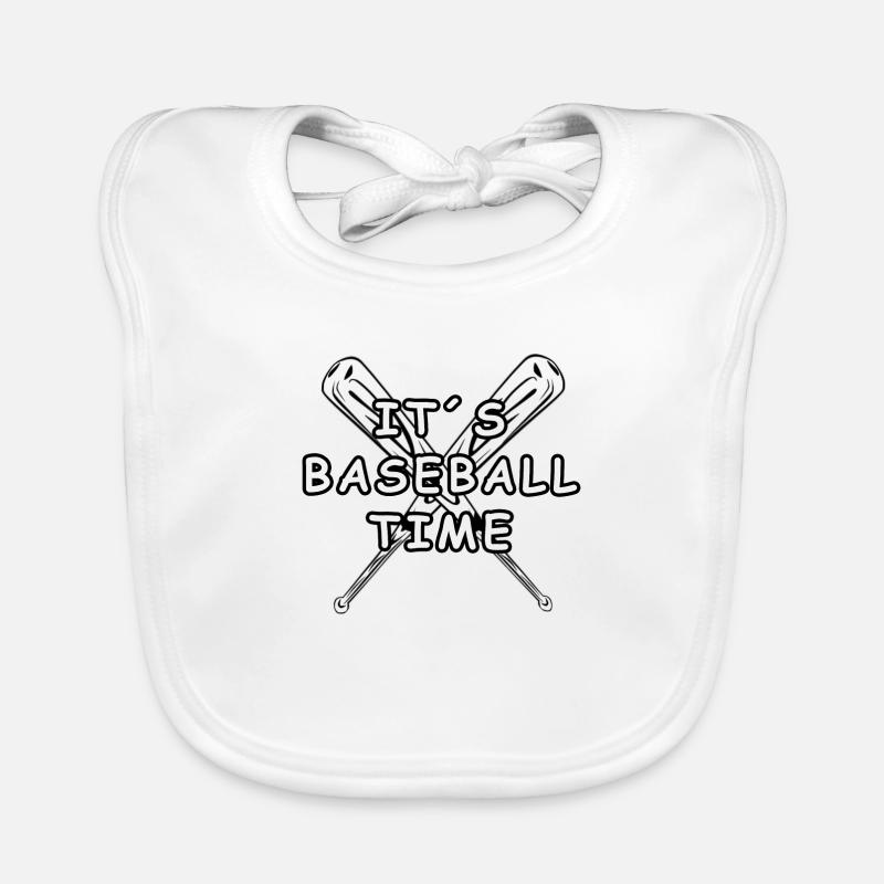 baseball Organic Baby Bibs