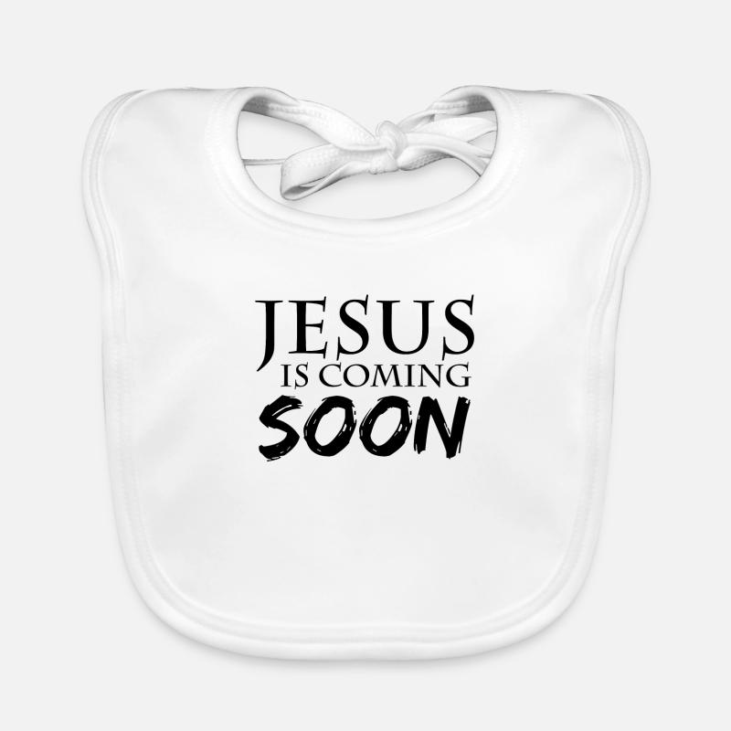 Jesus is coming soon Organic Baby Bibs