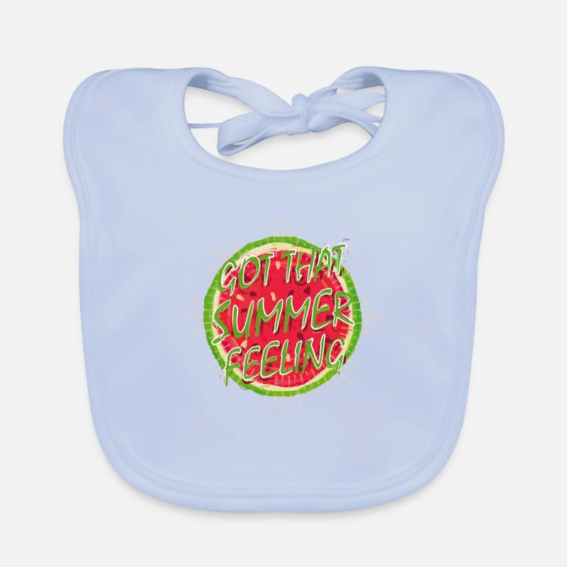 Summer Feeling (pastèque) Bavoir bio Bébé