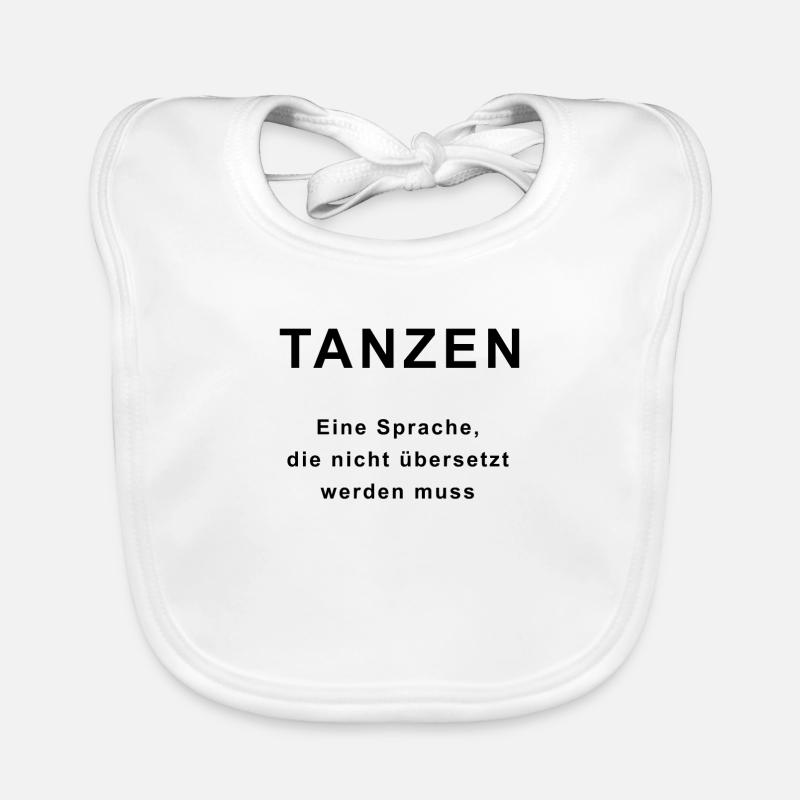 Tanzen - Baby Bio-Lätzchen - Weiß