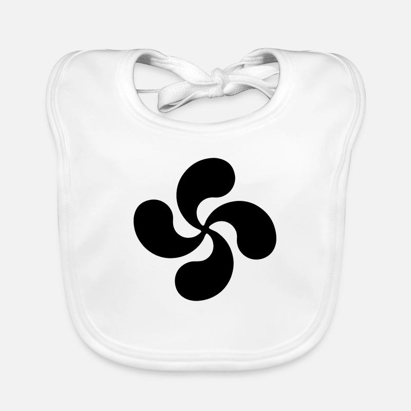 Croix Basque design 1 Bavoir bio Bébé