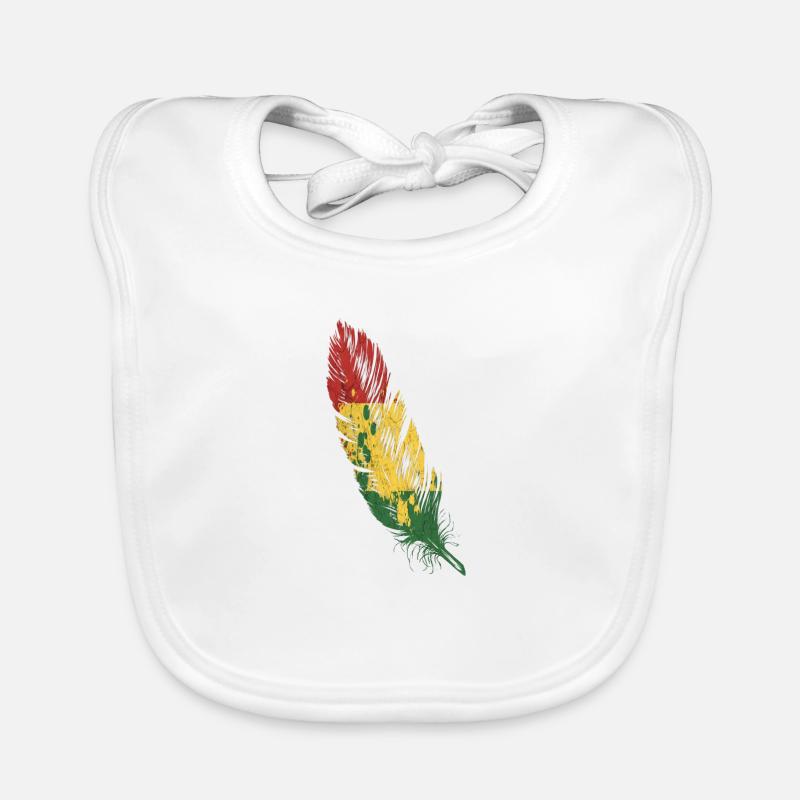 feather rasta Organic Baby Bibs