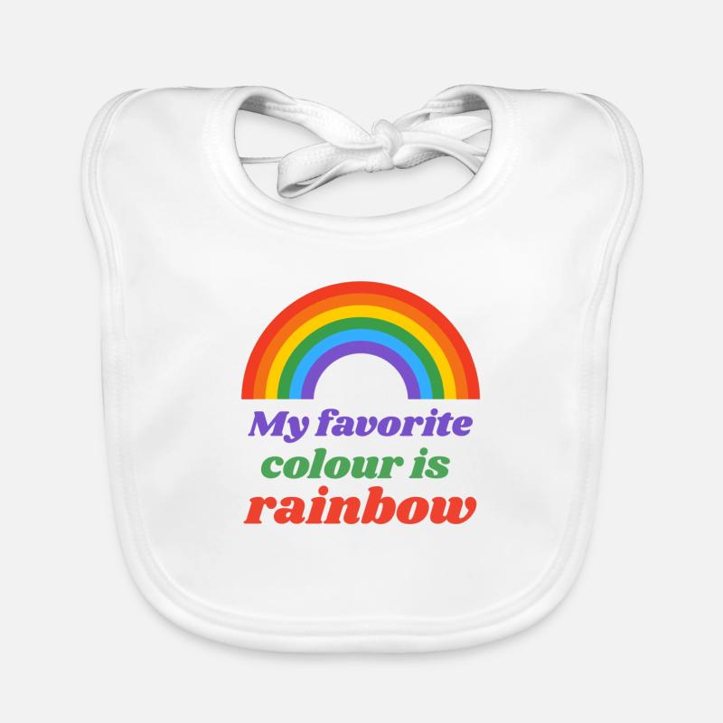 Regenbogen Baby Bio-Lätzchen