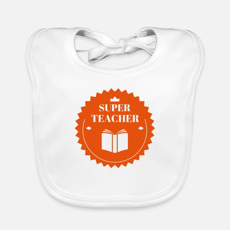 Ecole / Prof / Instit / Professeur / Maîtresse Bavoir bio Bébé