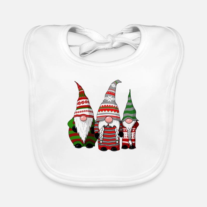 3 gnomes effrontés Bavoir bio Bébé