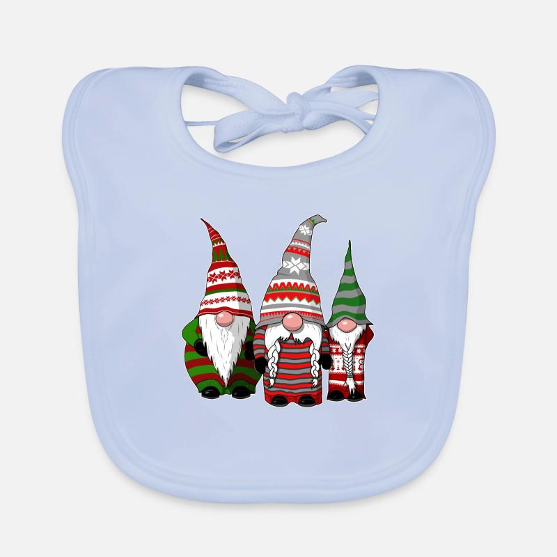 3 gnomes effrontés Bavoir bio Bébé