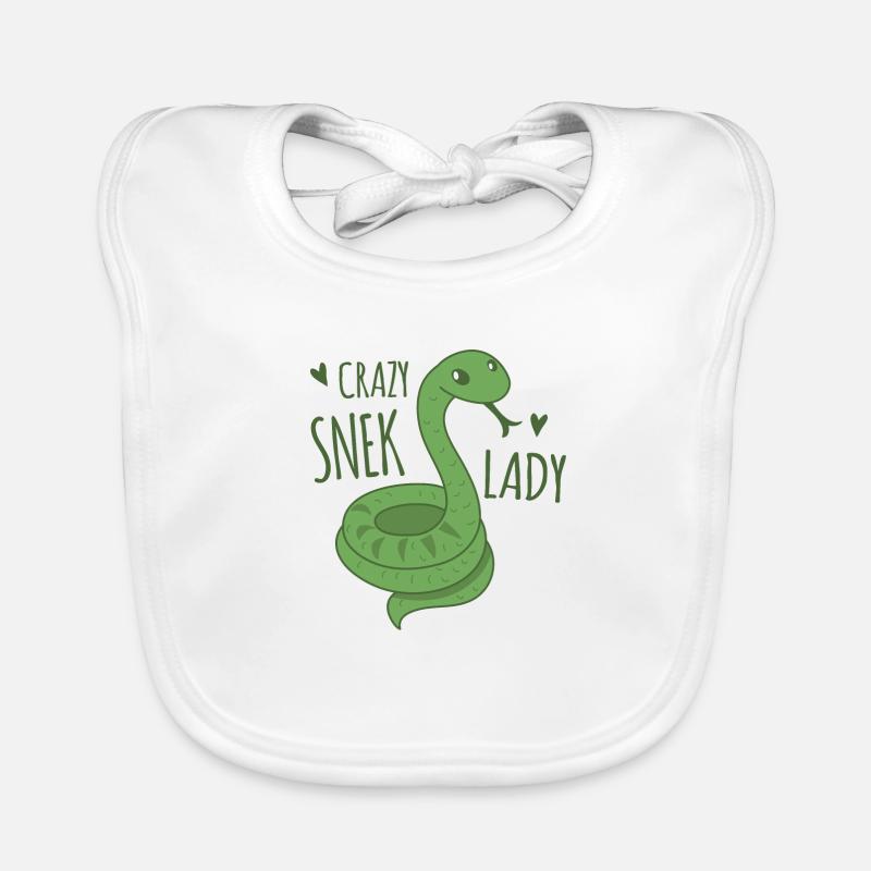 Crazy SNEK (Serpent) dame Bavoir bio Bébé