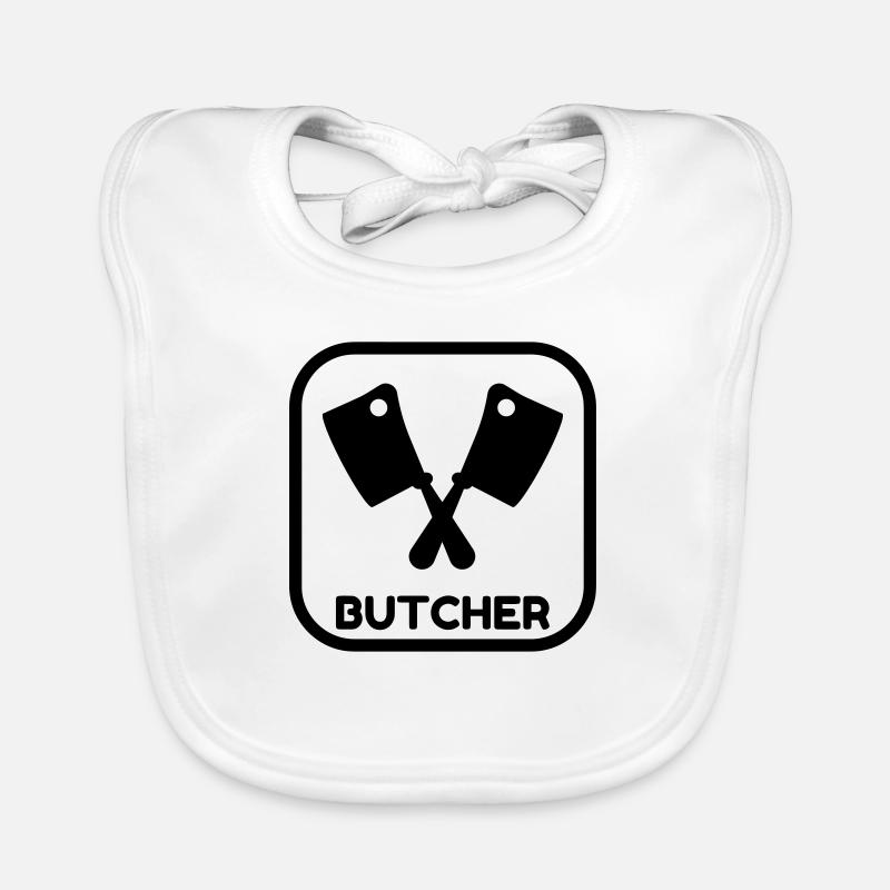 boucher / boucherie / charcutier / viande Bavoir bio Bébé